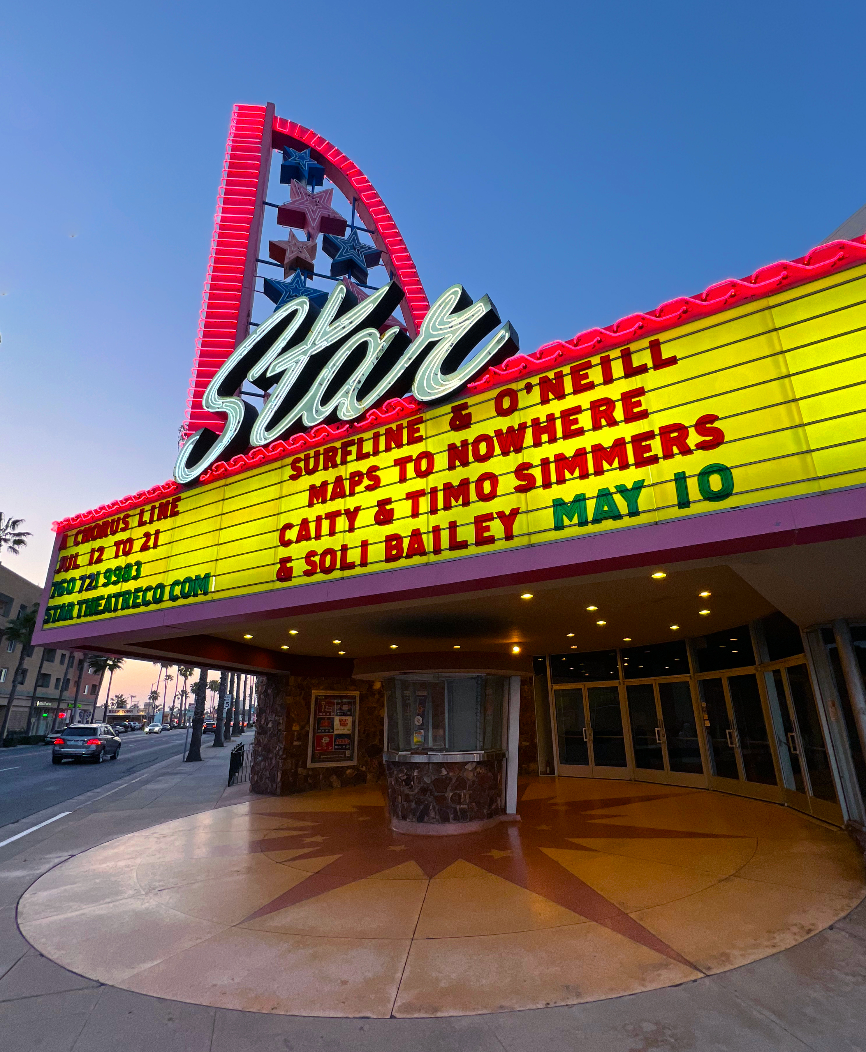 Maps to Nowhere S2 Premiere — Star Theatre marquee